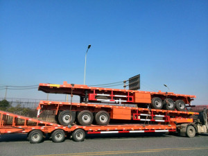 3 Axle Flatbed Container Trailer