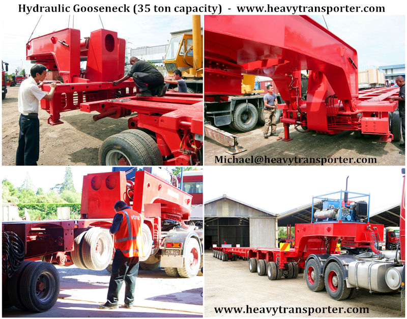 Hydraulic Gooseneck - www.heavytransporter.com